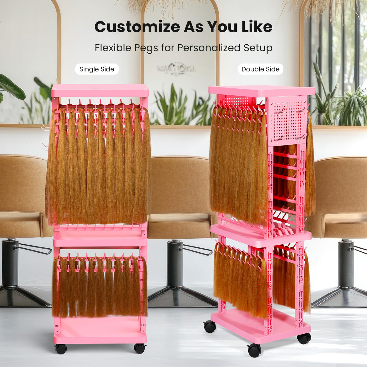 Sunnacate dual pegboards with accessible storage for tools and accessories