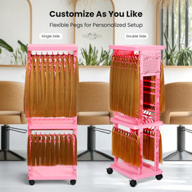 Sunnacate dual pegboards with accessible storage for tools and accessories