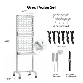 Sunnacate complete braiding toolkit includes 17 essential tools for professional results.