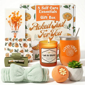 Sunny and Wise Get Well Basket for Women in a gift-ready box.