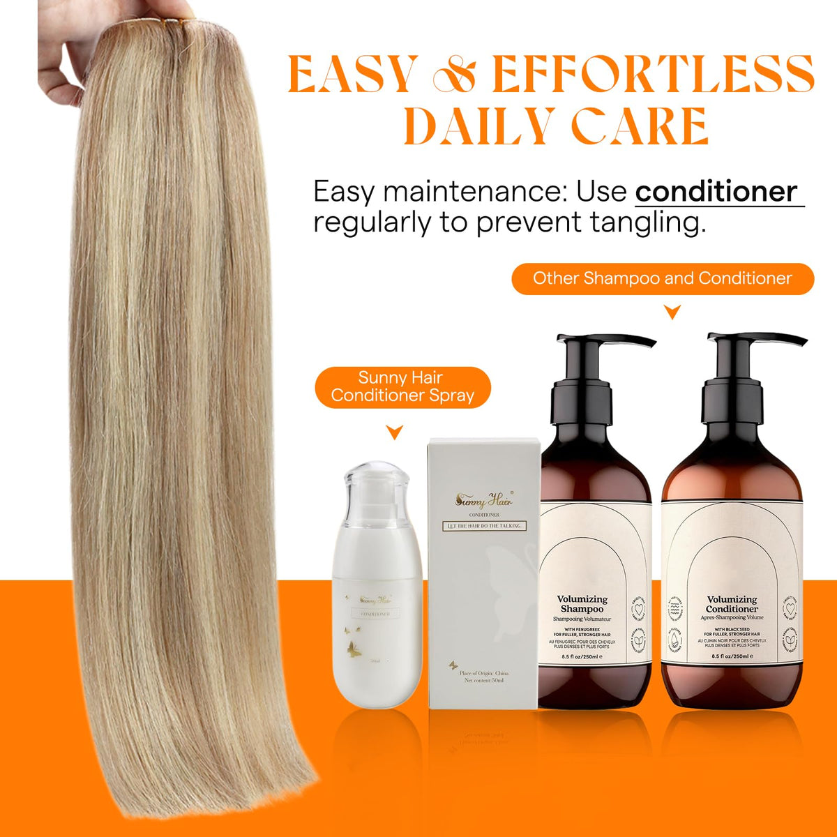 Sunny Hair care tips help maximize life and beauty of Sunny Hair extensions
