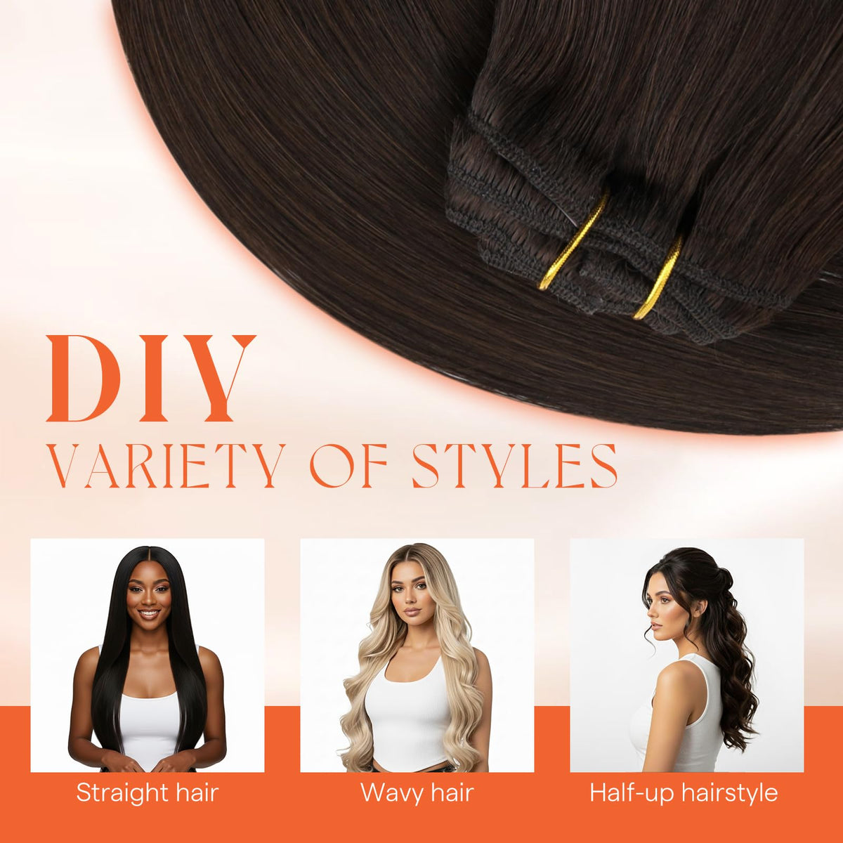 Sunny Hair care guide image showing washing and air drying steps