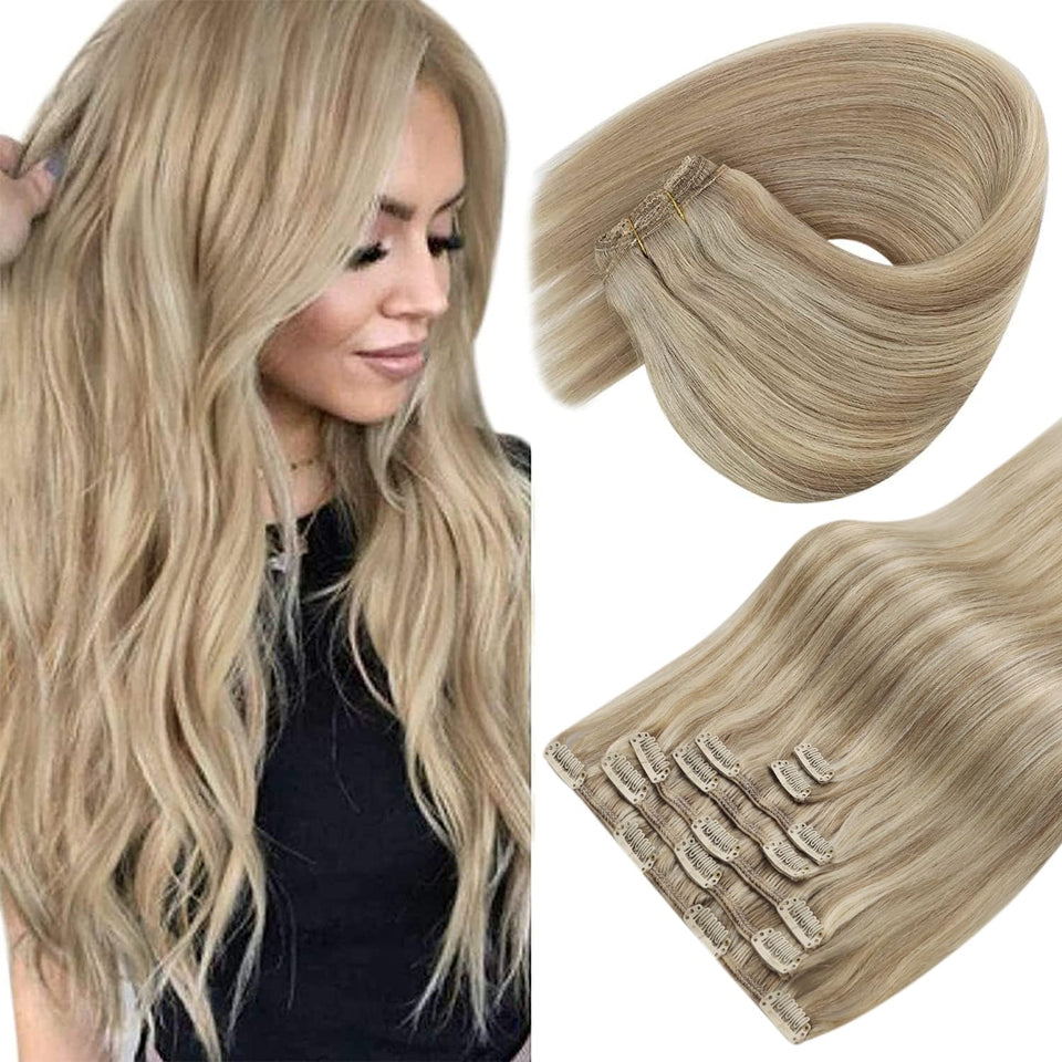 Sunny Hair clip-in extensions in real human hair for natural movement and length