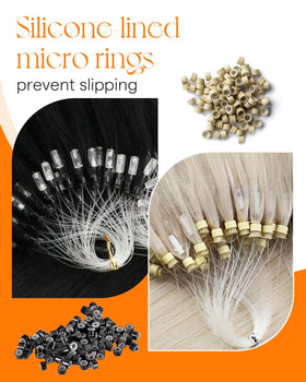Sunny Hair scalp-friendly micro bead installation keeps the scalp comfortable all day.