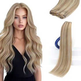 Sunny Hair sew-in extensions show real human hair texture for natural blending