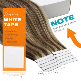 Sunny Hair color blend image shows dark brown to caramel blonde tones for versatile shade matching