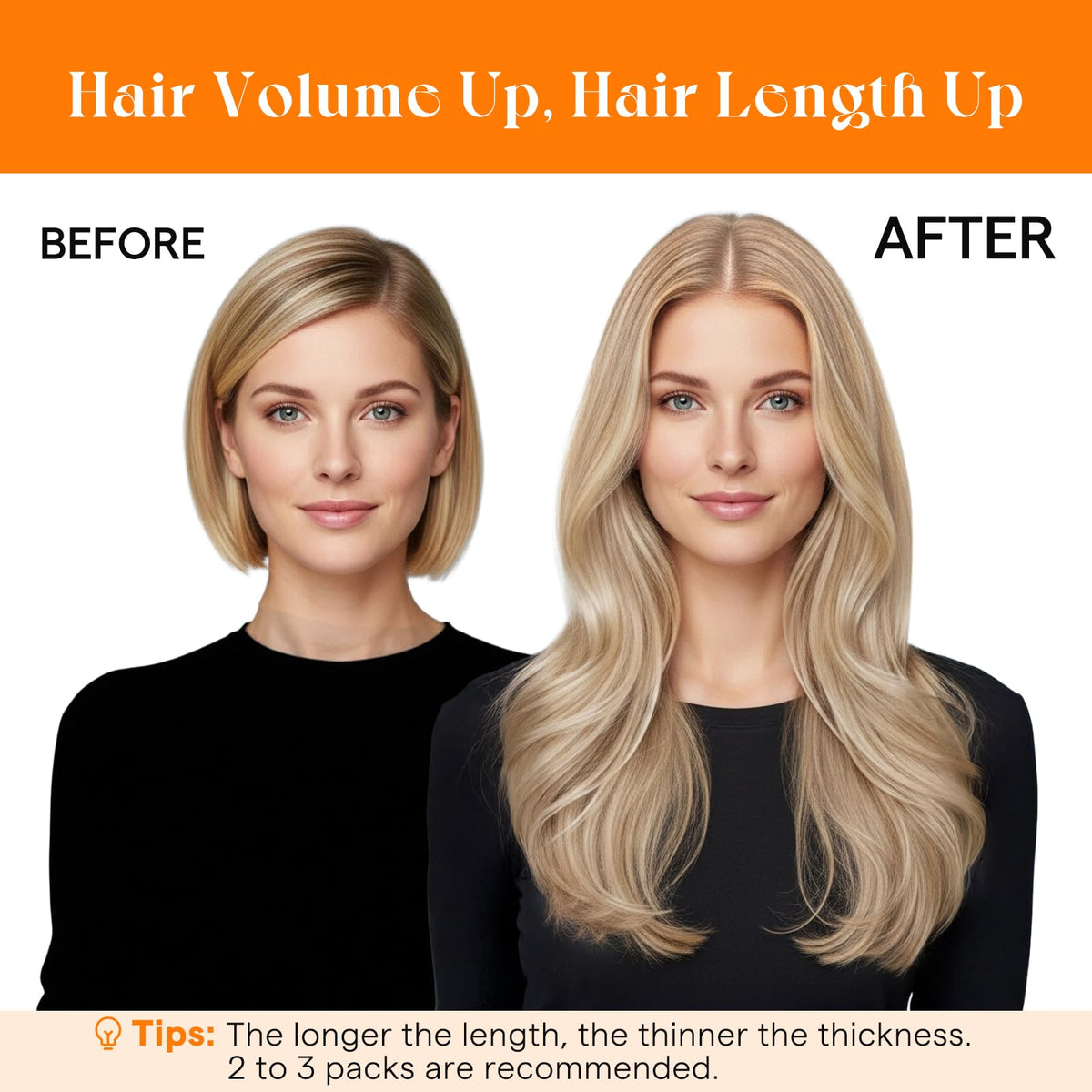 Sunny Hair versatile applications include sewing, clip-in, tape-in, and micro-ring styles