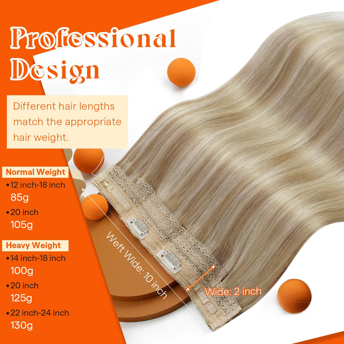 Sunny Hair golden blonde 16/22 wire extensions matching warm highlights