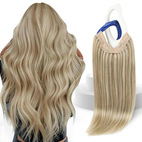 Sunny Hair real hair wire extensions 20 inch blended with natural hair for daily fullness