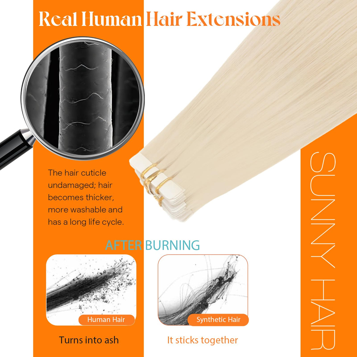 Sunny Hair Works With Various Hair Textures; blends with confidence.