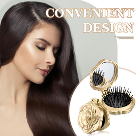 Sunnychicc portable purse hairbrush keeps your look polished anywhere.
