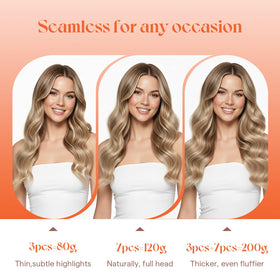 Sunny Hair double-weft design clip-in extensions for secure long-wear