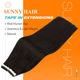 Sunny Hair Remy tape-in extensions with 20 wefts and 50g for versatile volume.