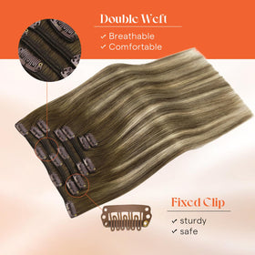 Sunny Hair stainless steel clips with soft backing
