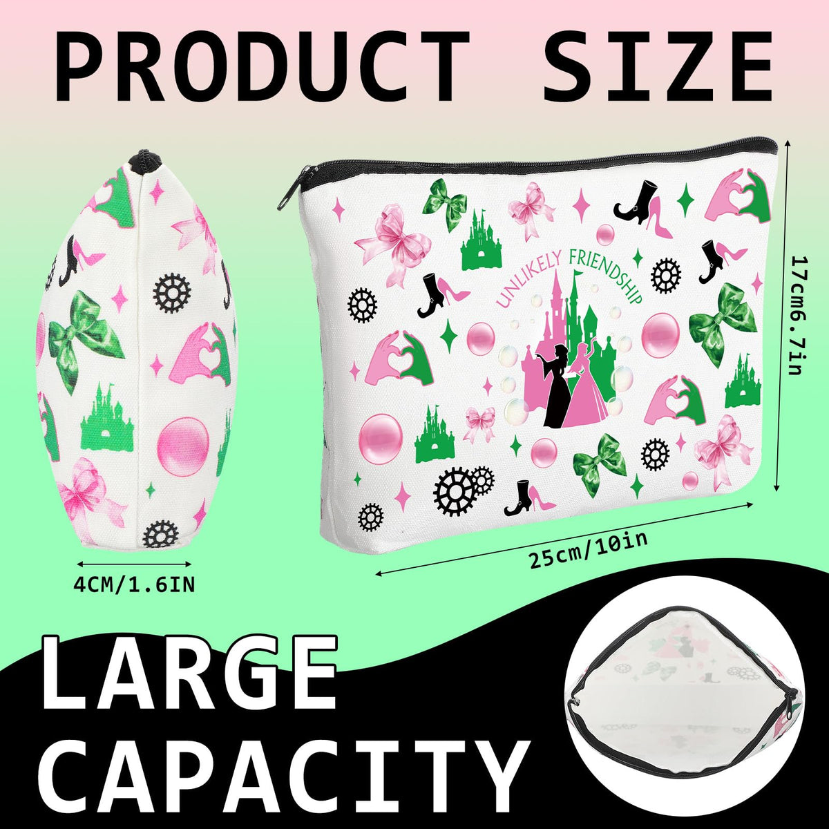 Sunnymove double-sided 3D Princess Witch design on each bag