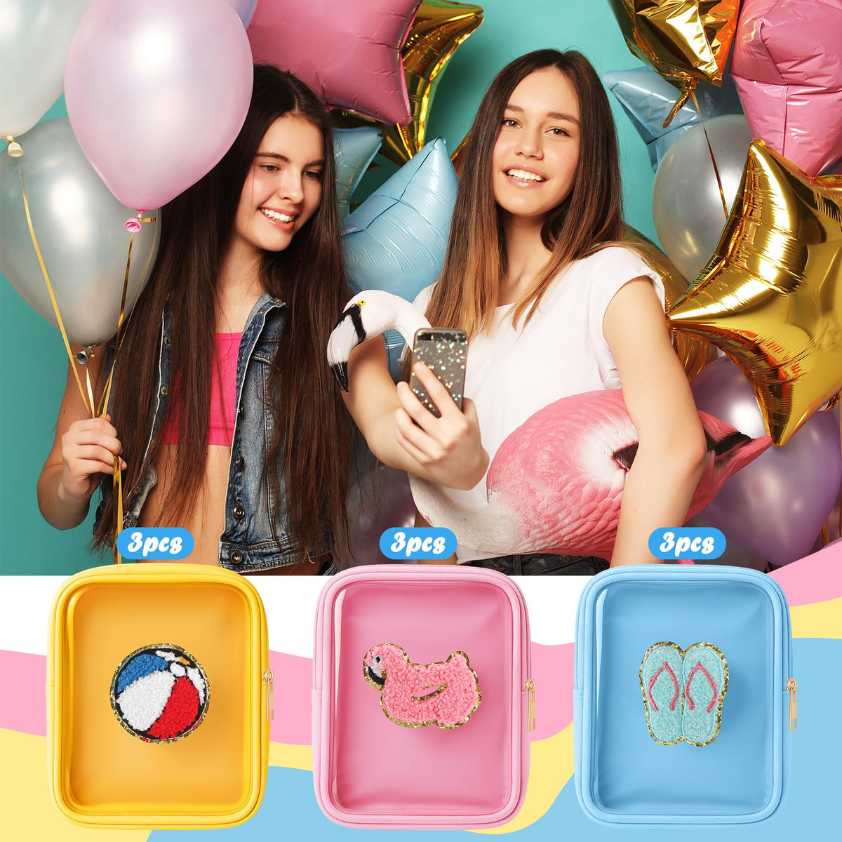 Sunnymove flamingo makeup bag—fun design with lightweight, sturdy storage