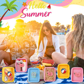 Sunnymove flipflop makeup bag—durable, transparent case ideal for poolside essentials