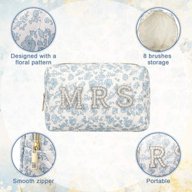 Interior view demonstrating Sunnymove bag large capacity for makeup and essentials.