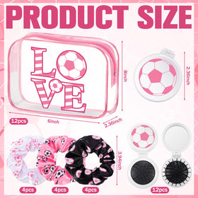 Sunnymove pink soccer hair scrunchies keep hair tidy during workouts.
