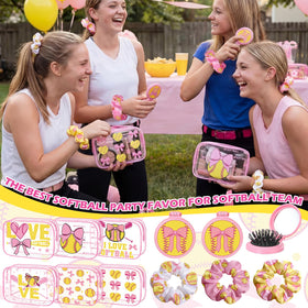 Sunnymove pink softball gift set packaging for team events.