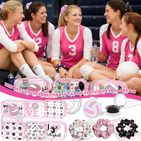 Sunnymove pink volleyball party favors brightening team celebrations