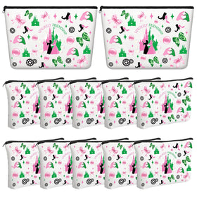 Sunnymove Princess Witch makeup bags set of 12 for party favors and gifts