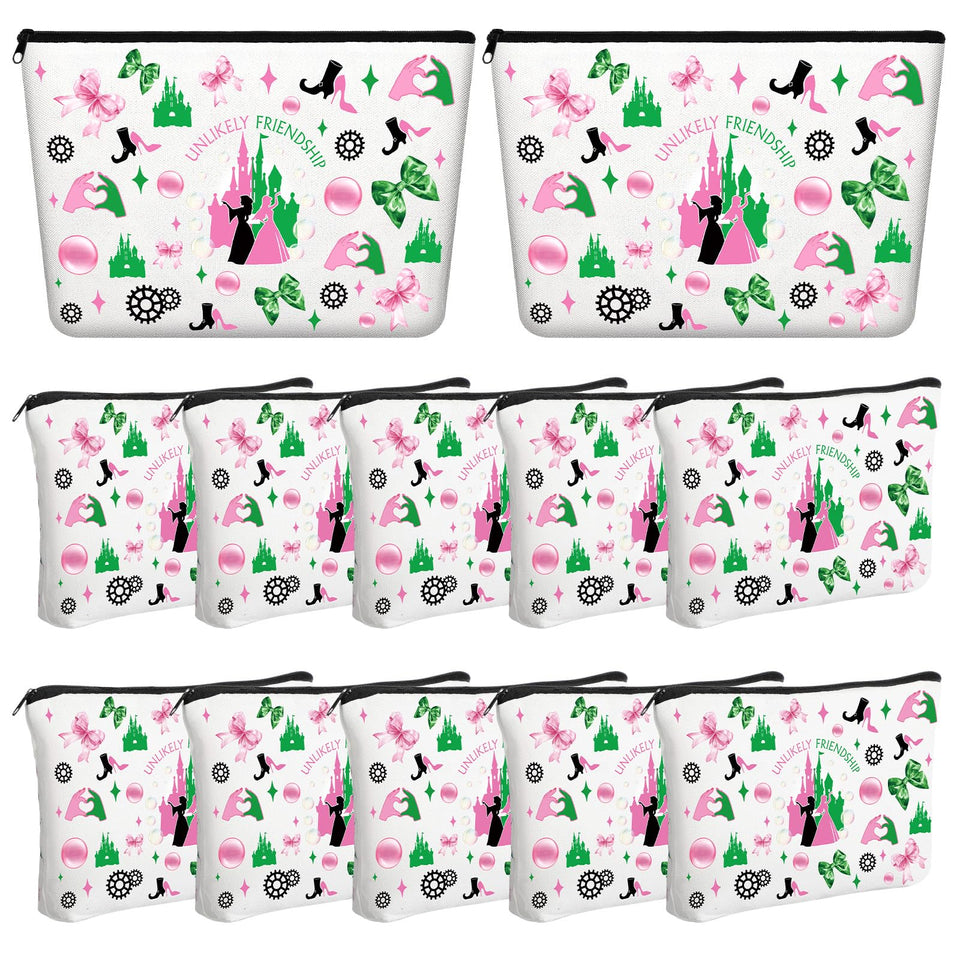 Sunnymove Princess Witch makeup bags set of 12 for party favors and gifts