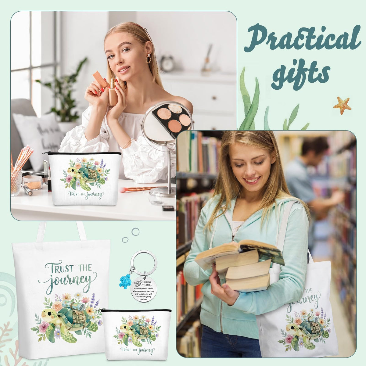 Sunnymove Sea Turtle gift set arranged for gifting.