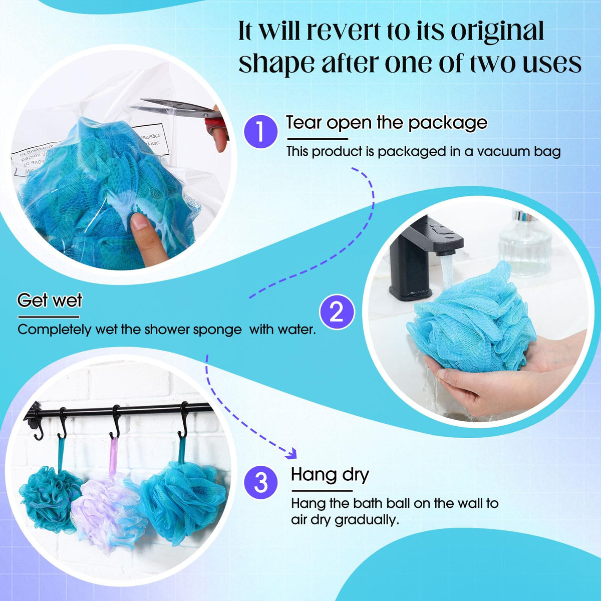 Sunnyray family-friendly loofah sponge suitable for all ages and sensitive skin.