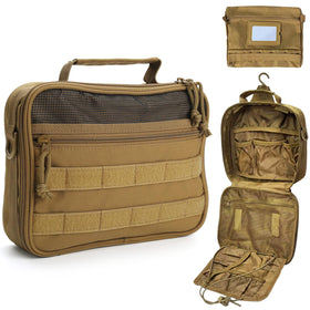 SUNRISING canvas toiletry bag folded size for compact travel packing