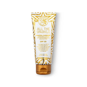 Sunshine & Glitter biodegradable glitter sunscreen highlights shimmer outdoors with reef-friendly protection