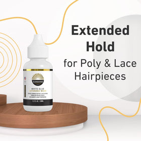 Sunshine Hair Replacement Glue waterproof formula resists water and oils during daily activities.