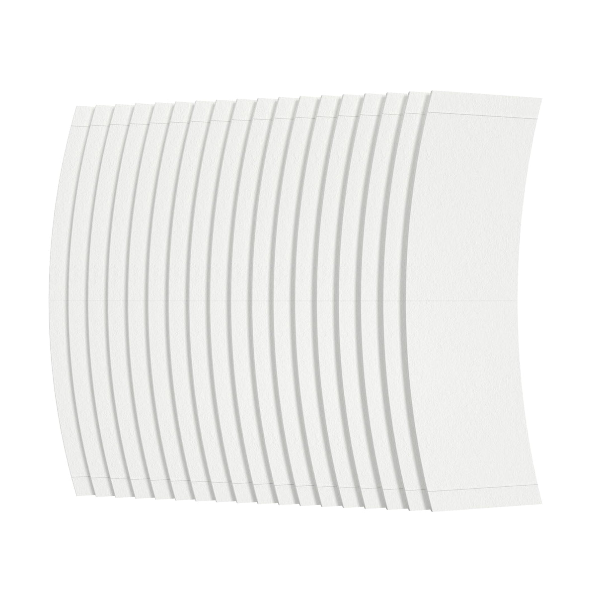 Back curve strip from Sunshine Tape fits curved hairlines for discreet bonding.