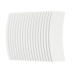 Back curve strip from Sunshine Tape fits curved hairlines for discreet bonding.