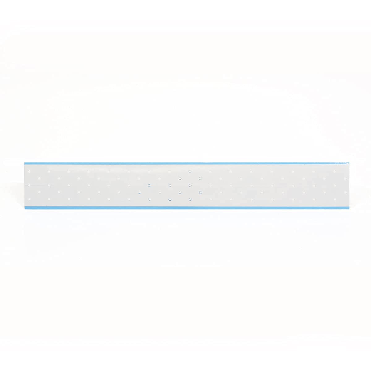 Sunshine Tape blue-hole-punch-strips ready for secure double-sided adhesion.