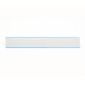 Sunshine Tape blue-hole-punch-strips ready for secure double-sided adhesion.