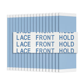 Sunshine Tape blue-liner double-sided wig tape close-up, 1-inch strip, matte finish for secure hold