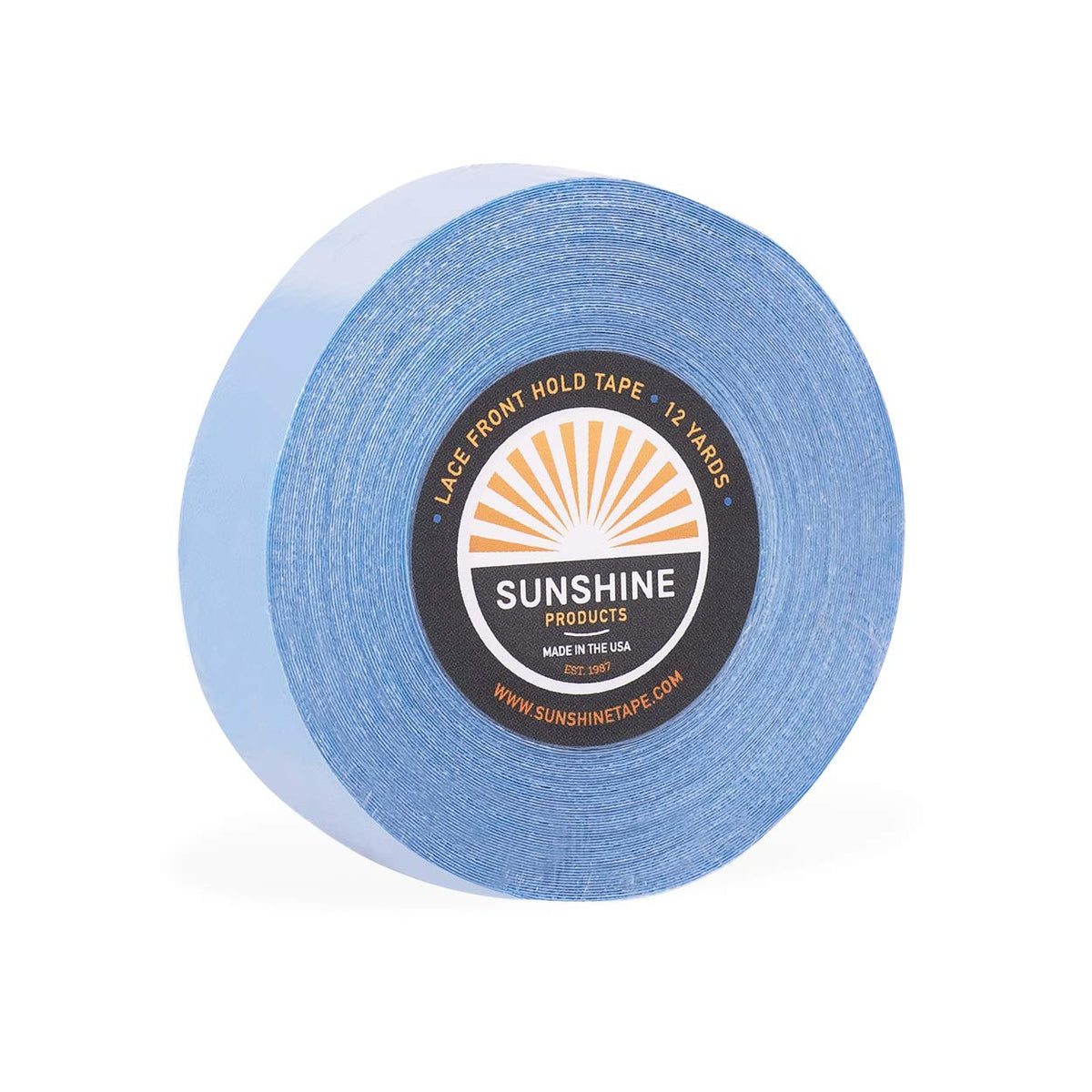 Sunshine Tape lace-front hold wig adhesive roll demonstrates discreet clear matte finish.
