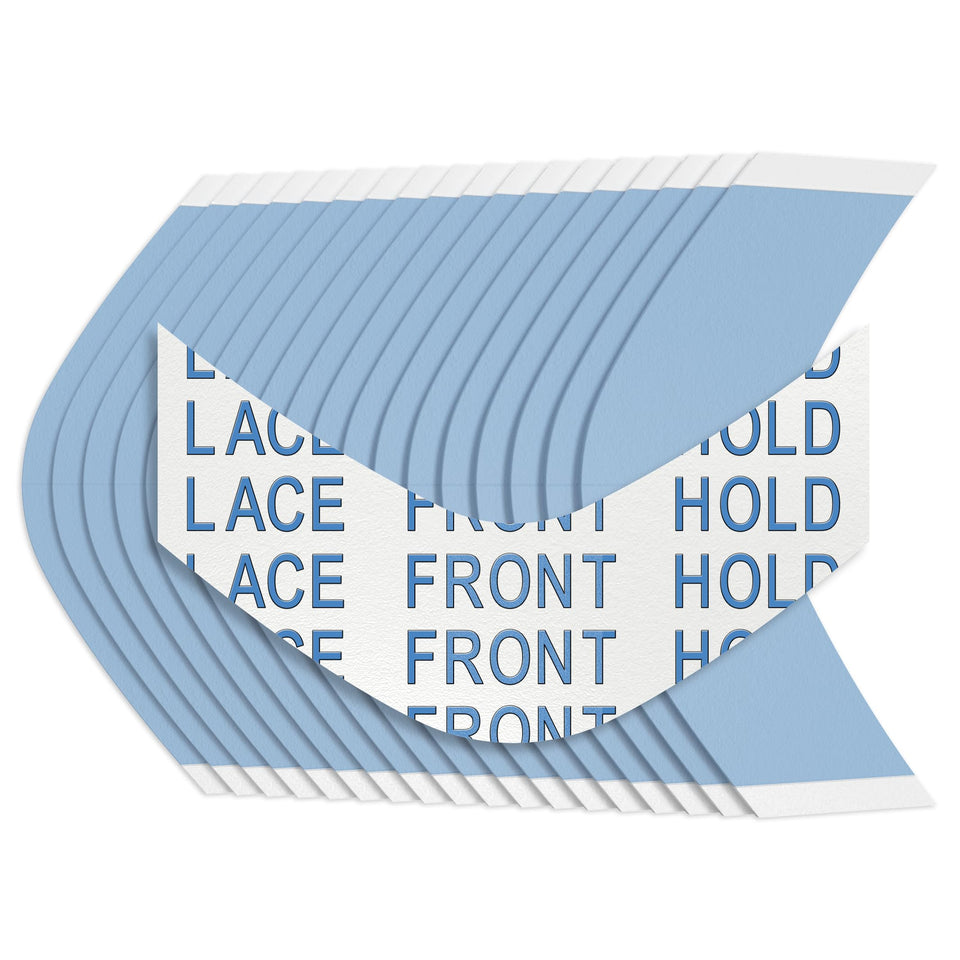 Sunshine Tape Premium Blue Liner Lace Front Tape front view with secure lace-front hold