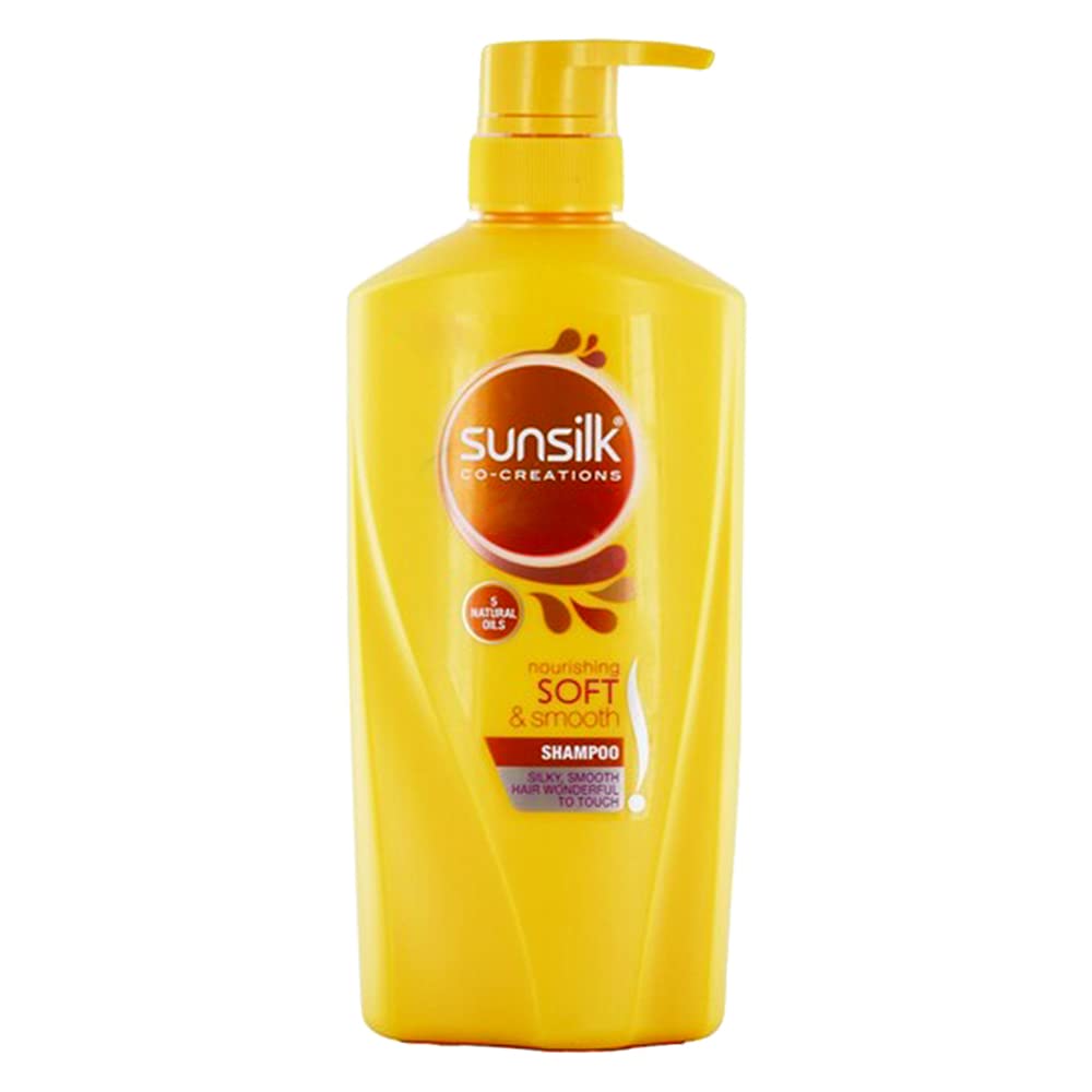 Sunsilk Nourishing Soft and Smooth shampoo bottle 650ml for daily cleansing and smooth hair.