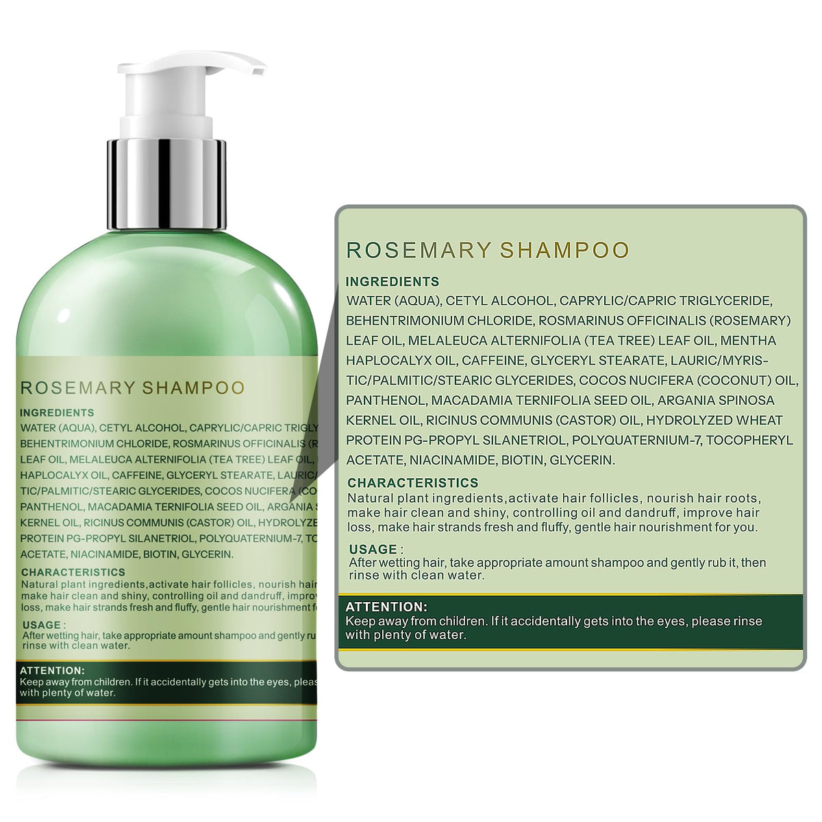 Sunspeak Rosemary Shampoo after-use hair shine and healthy texture.