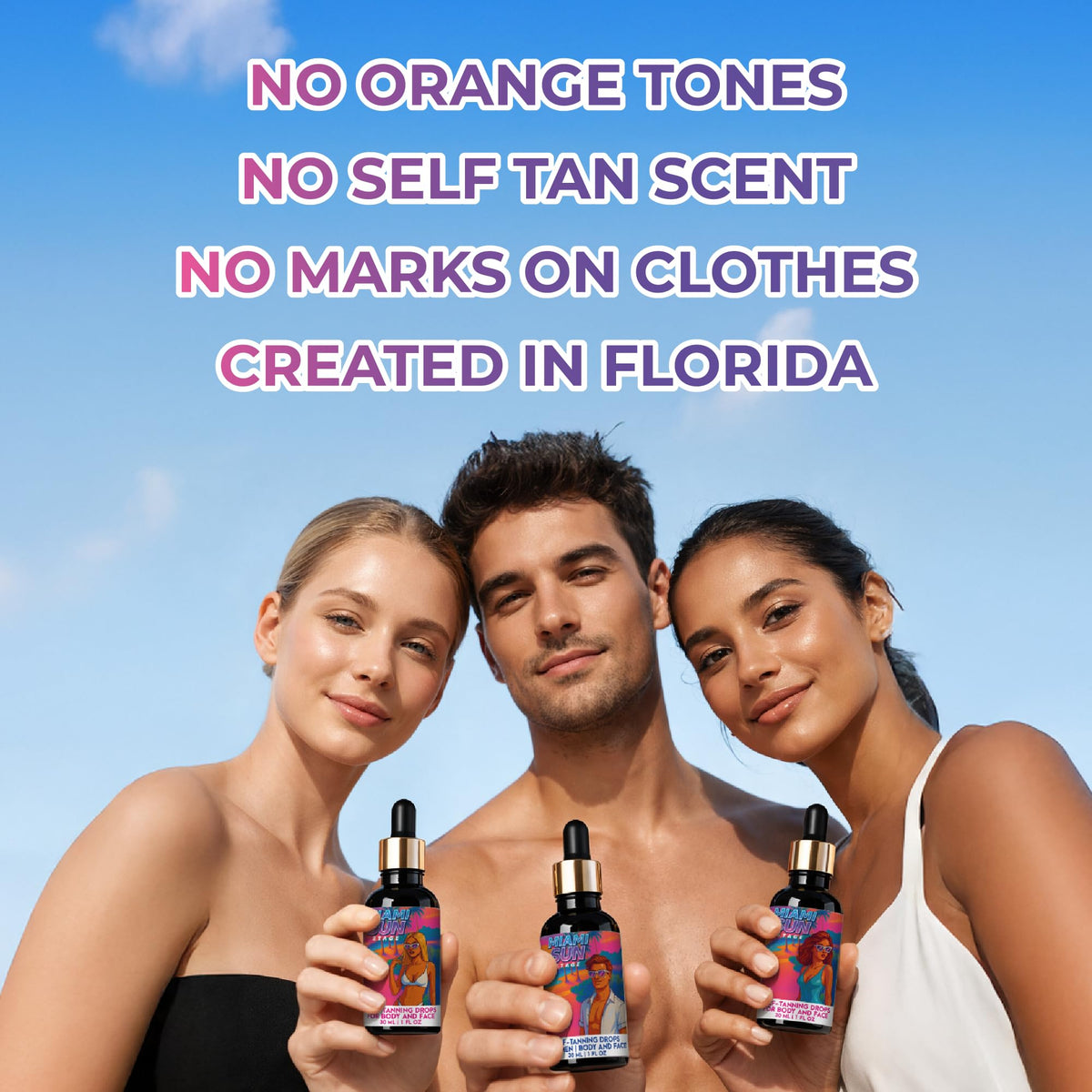 SUNSTAGE Miami Sun Stage Drops being applied on skin for even tone