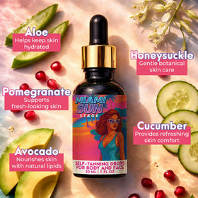SUNSTAGE Miami Sun Stage Drops gradual tan appearing on skin