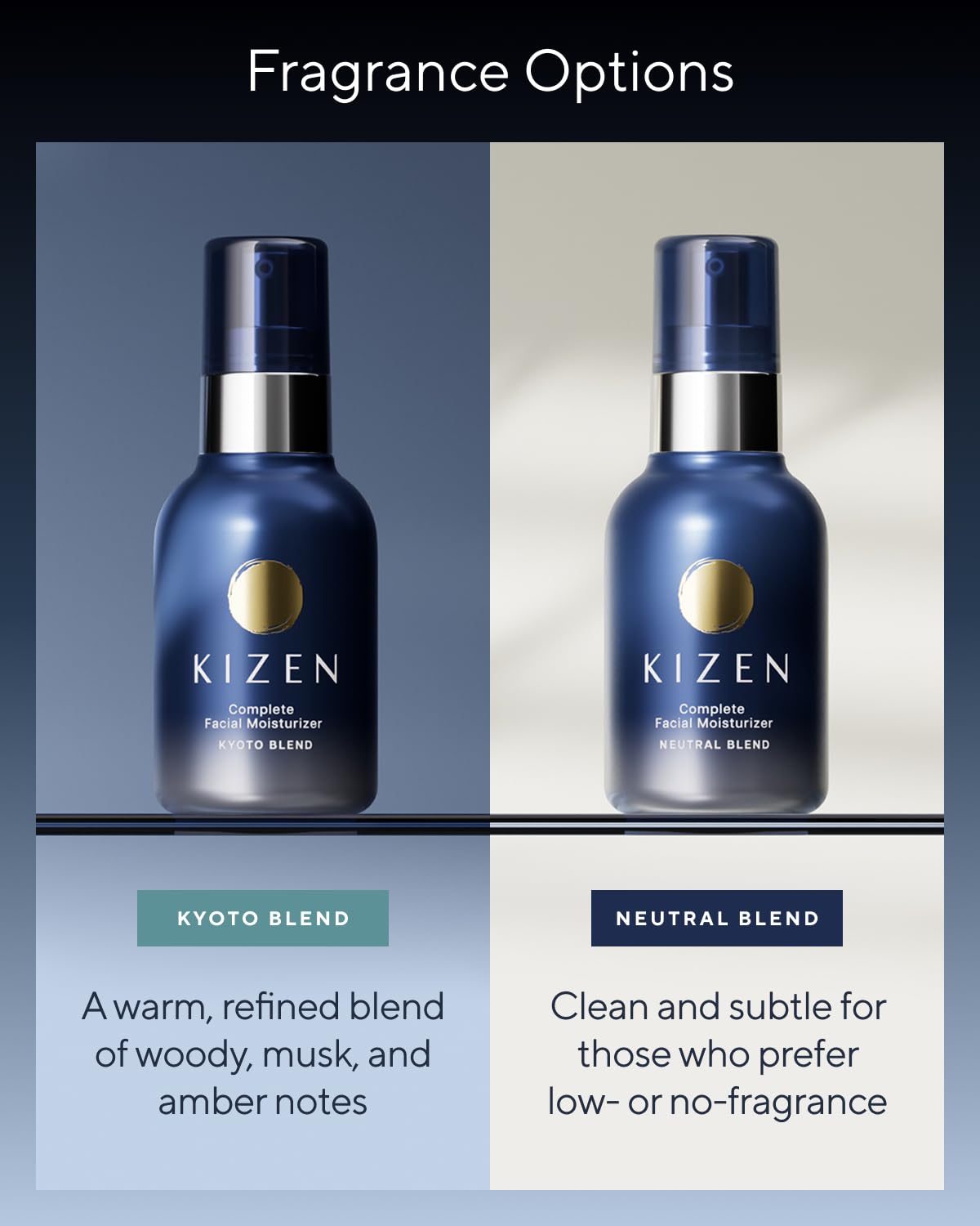 SUNTORY WELLNESS masculine skincare on bathroom shelf for easy daily routine.