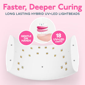 SUNUV SUN9C nail dryer supports base/top coats and color gels