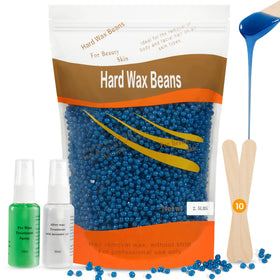 Sunvivi hard wax beads bottle close-up for at-home waxing with salon-like results
