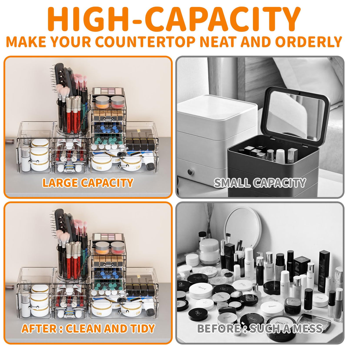 SuoXing track-and-handle drawer system enables easy, organized access.