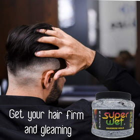 Gel on display with comb, highlighting versatile styling options