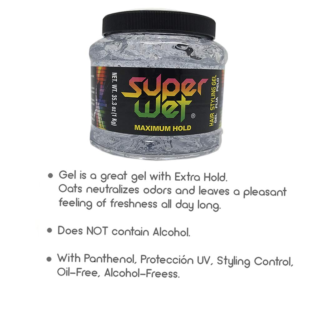 Hands applying Super Clear Jumbo Gel for sleek styling