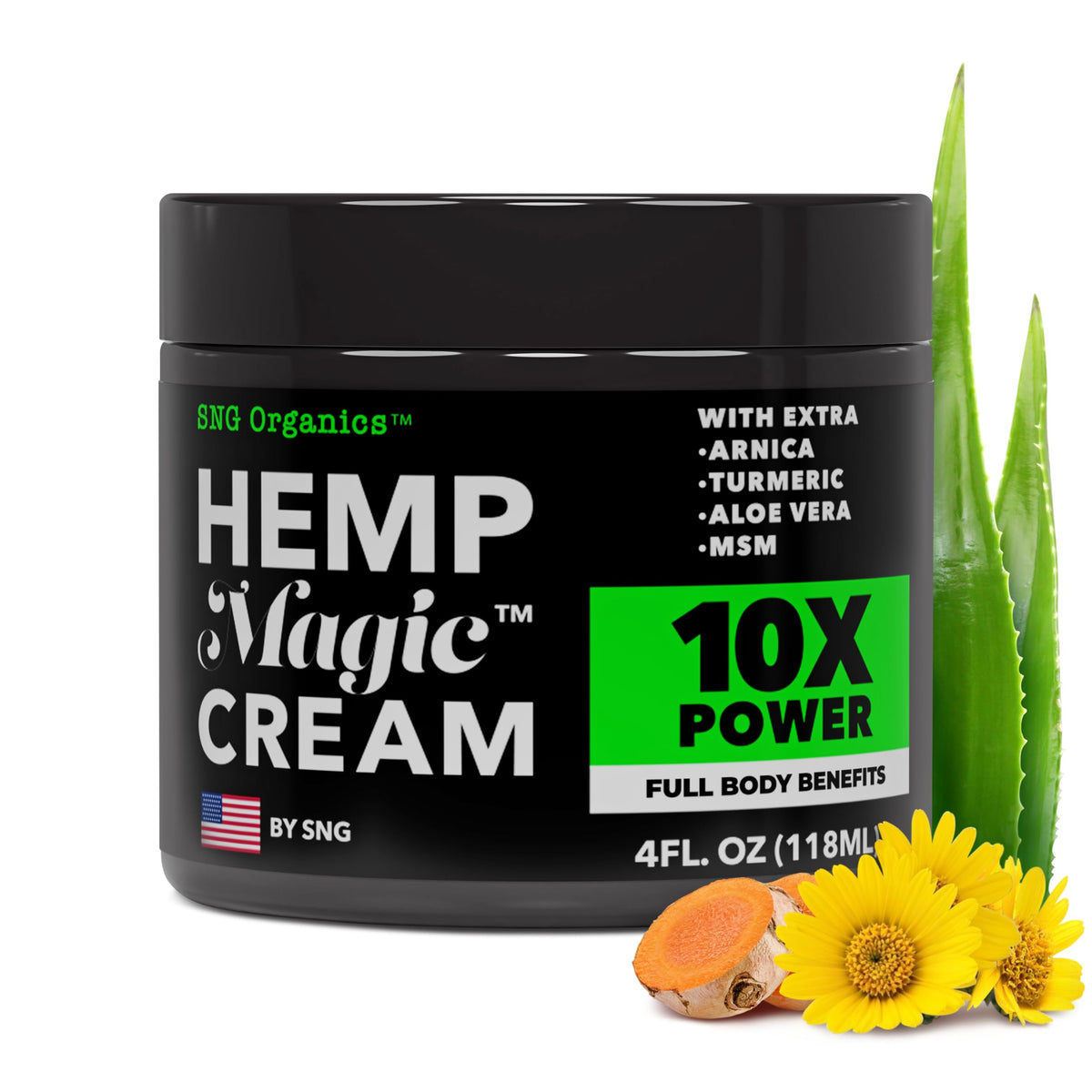 Super Natural Goods Magic Hemp Cream texture closeup showing a light non-greasy finish